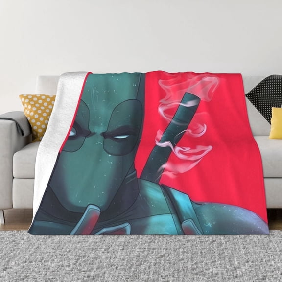 Dead-Pool Blanket, Ultra Soft Throw Blankets, Comfy Flannel Throw Blanket For Sofa Couch Bedroom Living Rooms Warm All Season Home Decor, For Adults, Kids And Teens 60"X50"