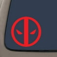 thumbnail image 1 of Dead Pool Decal Sticker for Car Window, Laptop, Motorcycle, Walls, Mirror and More.(4", Red) **2 Pack** | Car Truck Van SUV Laptop Macbook Wall Decals, 1 of 1
