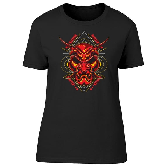 Dead Red Demon Mask Tee Women's -Image by Shutterstock