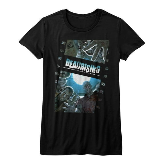 Dead Rising Zombie Film Black Junior Women's T-Shirt