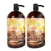 Dead Sea Collection Almond Vanilla Body Wash with Dead Sea Minerals & Vitamins, Pack Of 2 Bottles (33.8 Fl. Oz. Each)