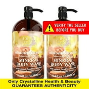 Dead Sea Collection Body Wash, Almond Vanilla and Dead Sea Salt, Pack of 2, 33.8 oz Each