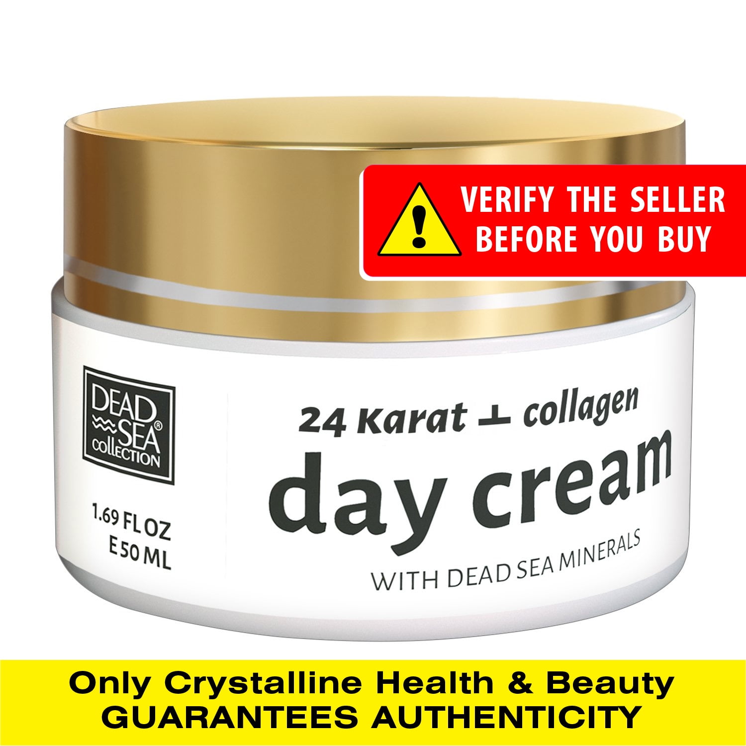 Dead Sea Collection Anti-Wrinkle Day Cream for Face with Sea Minerals (1.69 fl. oz), Female