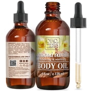 Dead Sea Collection Body Oil with Almond & Vanilla-Dry Skin Moisturizer Anti-Aging 4 fl. oz