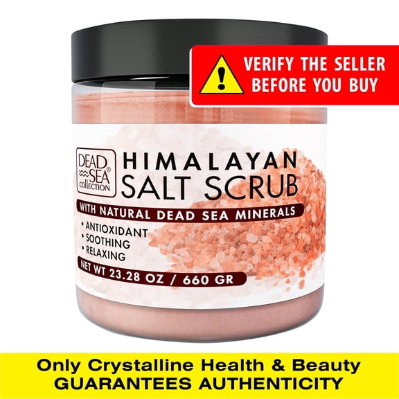 Dead Sea Collection Himalayan Pink Salt & Dead Sea Salt Body Scrub, 23.28 oz