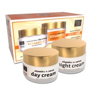 Dead Sea Collection Day and Night Cream Kit with Collagen - Anti Aging (3.38 fl.oz)