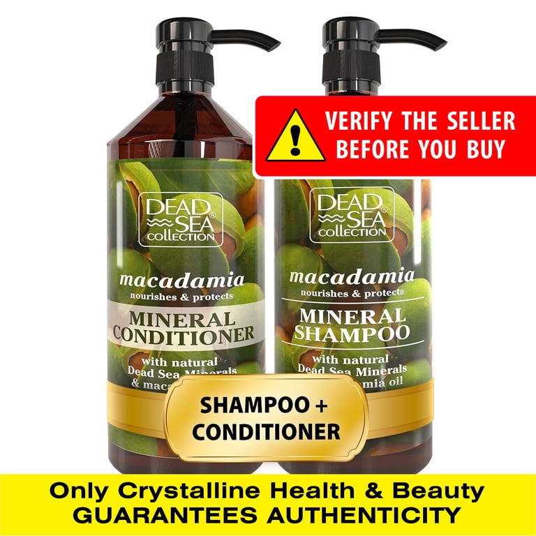 Dead Sea Collection Unisex Shampoo & Conditioner Set with
