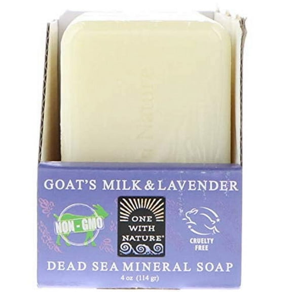 Dead Sea Mineral Soap, Goat's Milk & Lavender, 6 Bars, 4 Oz (114 G) Each
