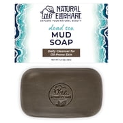 Natural Elephant Dead Sea Mud Soap Bar | Mineral-Rich Face & Body Cleanser with Natural Dead Sea Minerals | 4.4 oz 125 g