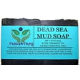 thumbnail image 1 of Dead Sea Mud Soap Bar Made With Frankincense Lavender & Eucalyptus Essential Oils 100% Natural Contains Activated Charcoal Use on Face or Body to Help With Acne Psoriasis Eczema (1 Pack), 1 of 1