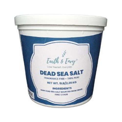 Dead Sea Salt Fine Grain 100% Natural & Pure (5lb/2.26 kg) Resealable Container by Earth & Envy® - image 1 of 6