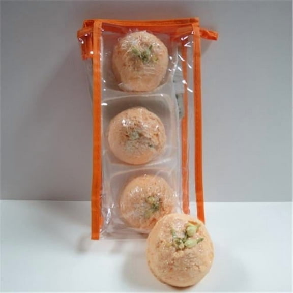 Dead Sea Spa Care DeadSea-BBTGP01 Georgia Peach Bubble Bath Truffles - Pack of 3