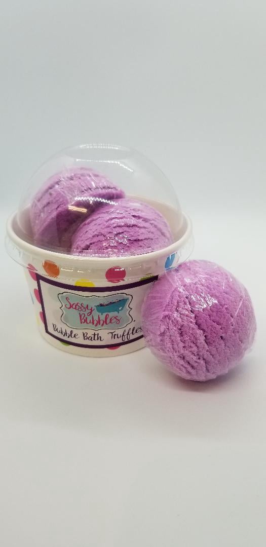 Dead Sea Spa Care DeadSea-BBTRB01 Raspberry Boom Bubble Bath Truffles - Pack of 3