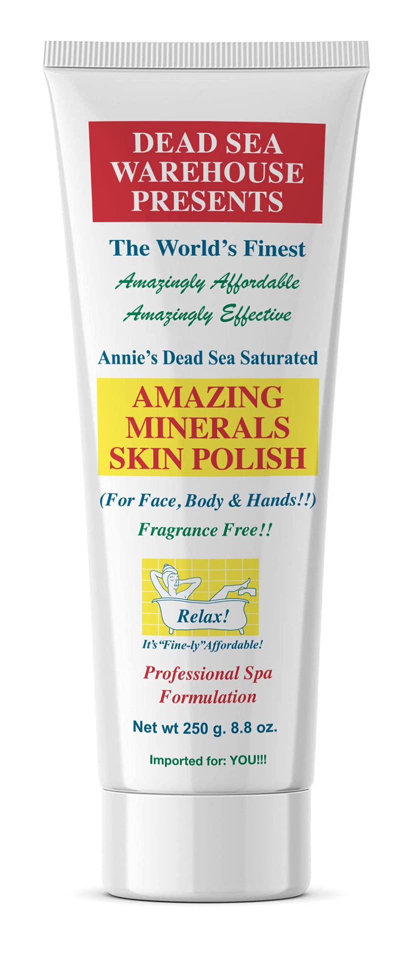 Dead Sea Warehouse Amazing Minerals Skin Polish 8.8 OZ Dead Sea