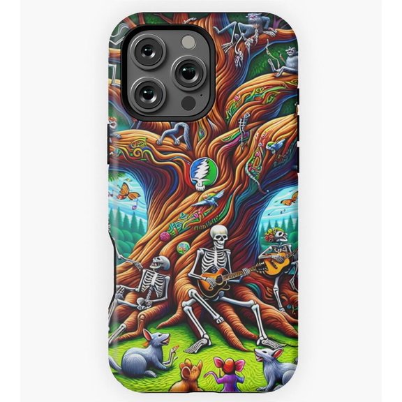 Dead Skeleton Forest Animal Jamboree GA5271 Phone Case for iPhone 11 to 17 Pro Max