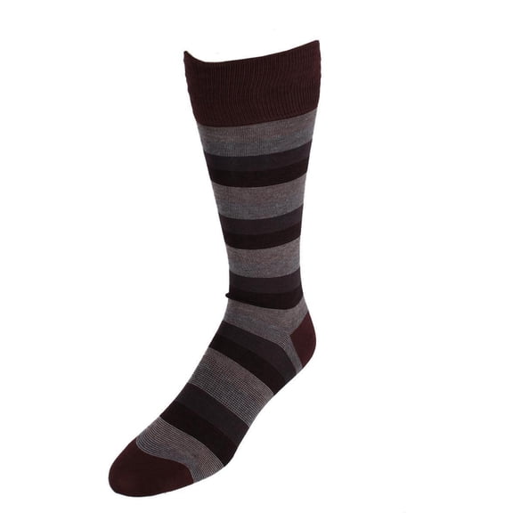 Dead Soxy Thick Stripe Mid-Calf Premium Novelty Dress Socks (1 Pair) (Men)