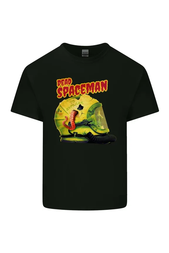 Dead Spaceman Astronaut Helmet Alien Sci Fi Outer Cosmic Cotton Tee,for unisex up to 5XL