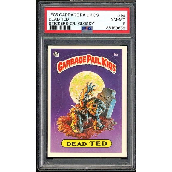 Dead Ted Stickers Glossy Card 1985 Garbage Pail Kids #5a