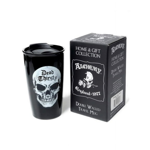 Dead Thirsty Ceramic Travel Mug Alchemy Design