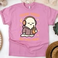 thumbnail image 1 of Dead Tired But Still Vibin’ Shirt | Funny Ghost Graphic Tee | Unisex Casual T-Shirt, Azalea, Size 3XL, 1 of 6