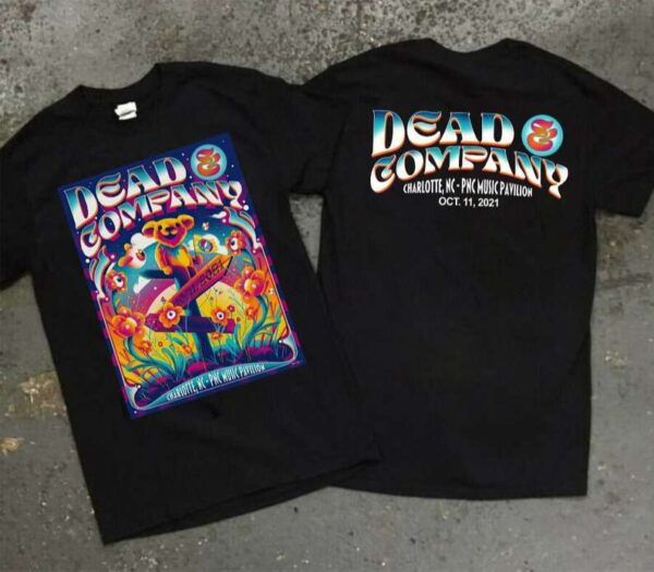 Dead and Company Charlotte NC Tour 2021 Rock Band TShirt