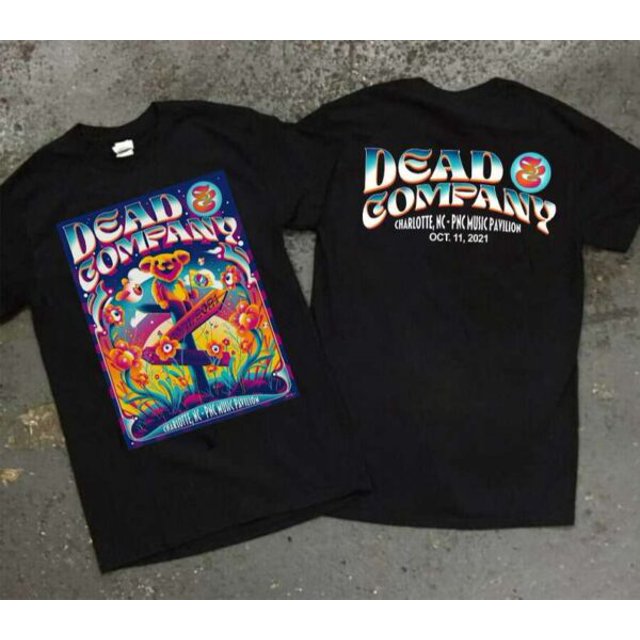 Dead and Company Charlotte NC Tour 2021 Rock Band TShirt