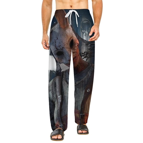 Dead by Daylight DBD Pajamas Pants 3D Printing Wide Leg PJ Pant Loungewear Casual Comfy Sleepwear Lounge Pants for Men WomenM