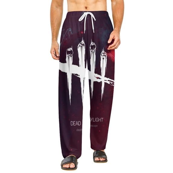 Dead by Daylight DBD Pajamas Pants 3D Printing Wide Leg PJ Pant Loungewear Casual Comfy Sleepwear Lounge Pants for Men WomenXL