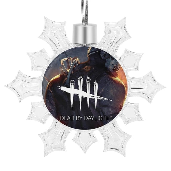 Dead by Daylight DBD Snowflake Pendant Christmas Party Decorations Snowflake Ornaments for Winter Christmas Tree Window Decor