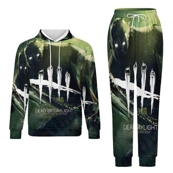 Dead by Daylight DBD Unisex Adult Sweatsuits Hoodie & Sweatpants Long Sleeve Hooded Sweatshirt Matching Joggers Tracksuit Sets M