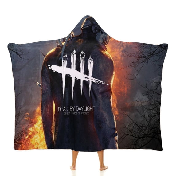 Dead by Daylight DBD Wearable Blanket Cloak Arctic Velvet Hooded Blanket Soft Fuzzy Hoodie Blanket Cape for Adults Kids 40"x50"