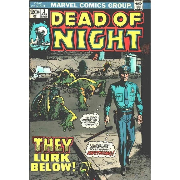 Dead of Night #3 VF ; Marvel Comic Book