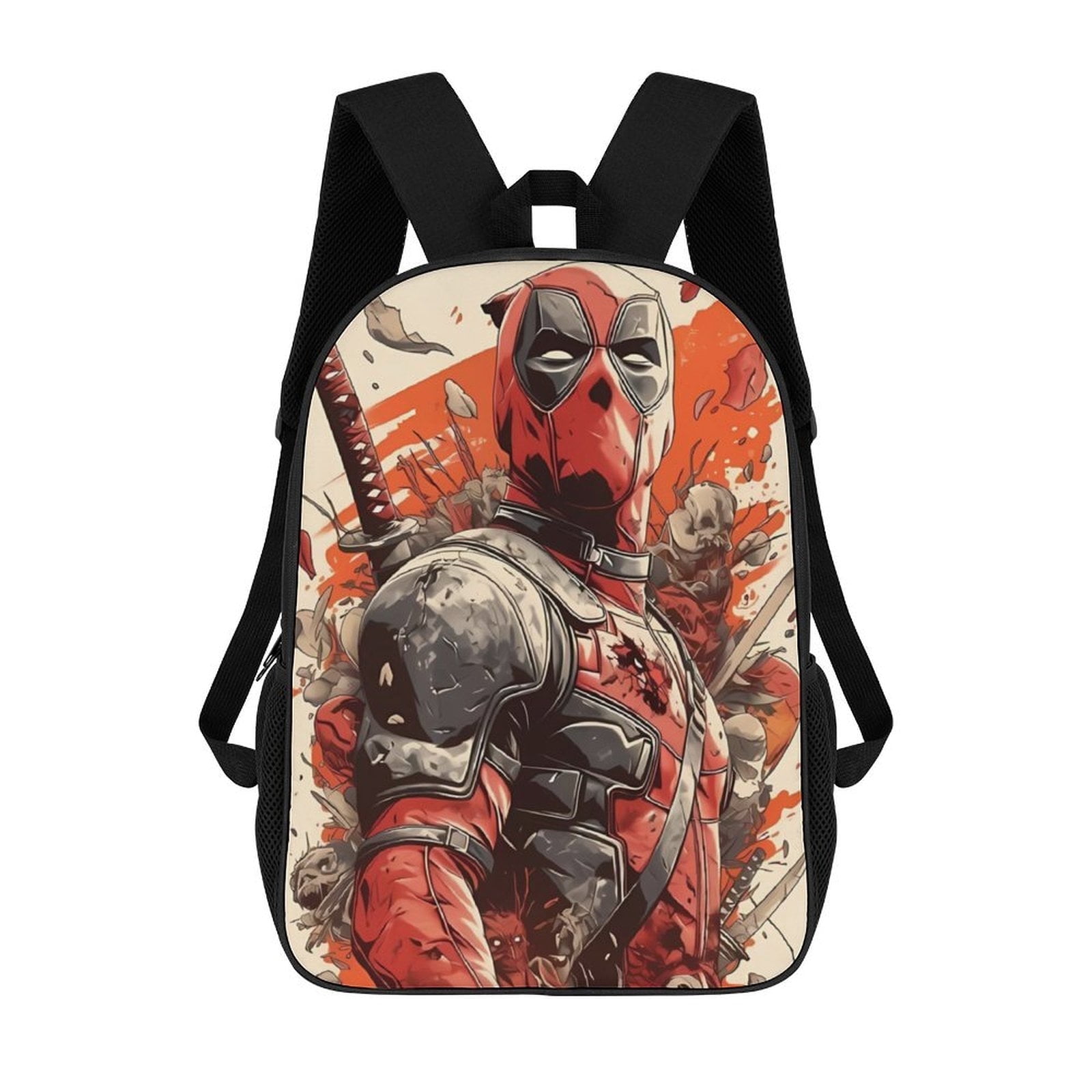 Dead-pool Backpack, Bookbag with Adjustable Shoulder Straps And Large ...