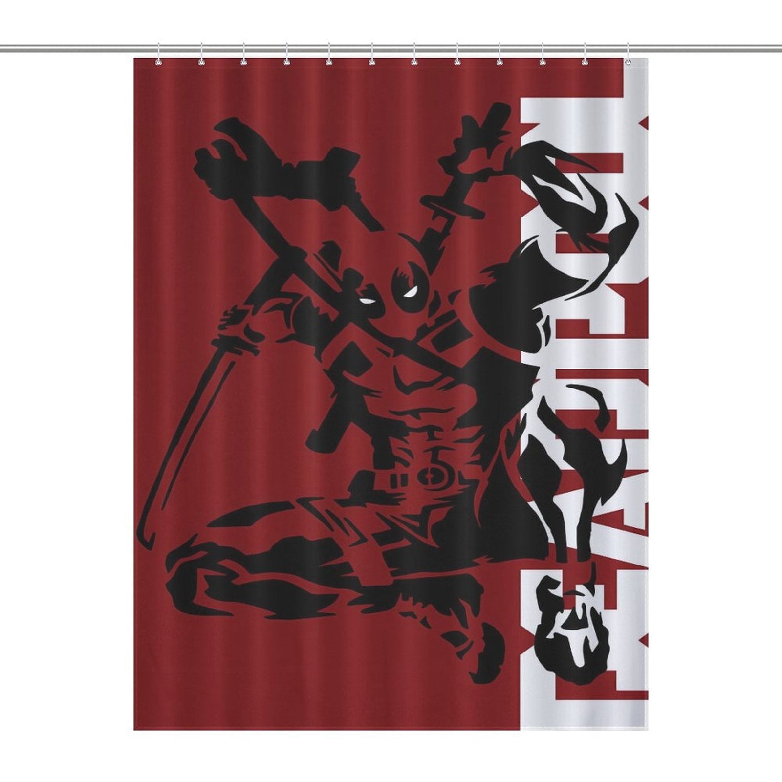 Dead-pool Shower Curtains, Bath Decor Fabric Curtains with Hooks Bath ...