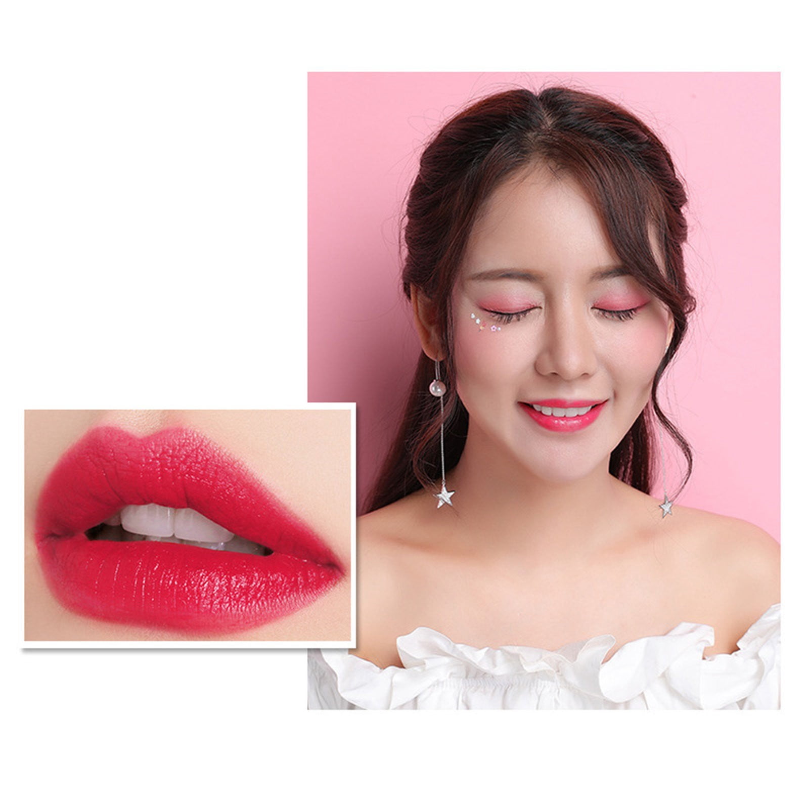 Bossy Lipstick 5 Colors in 1 Lipstick Lip Gloss Lip Coat Long Lasting Lip Tint Natural Lip Gloss for Girls Lip Pencil Pack Lip Gloss Light Lip Gloss Pigmented Lip Gloss Makeup Forever Lip Liner