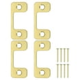 thumbnail image 1 of Deadbolt Strike Plate, Adjustable Door Strike Plate with Screws Gold, 1 of 6