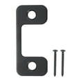 thumbnail image 1 of Deadbolt Strike Plate, Adjustable Door Strike Plate with Screws Stainless Steel Black, 1 of 6