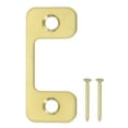thumbnail image 1 of Deadbolt Strike Plate, Adjustable Door Strike Plate with Screws Stainless Steel Gold, 1 of 6