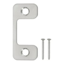 Deadbolt Strike Plate, Adjustable Door Strike Plate with Screws Stainless Steel Silver