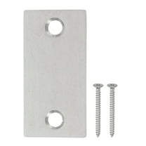 Deadbolt Strike Plate, Adjustable Door Strike Plate with Screws Stainless Steel for Electronic Locks Home and Rental Silver