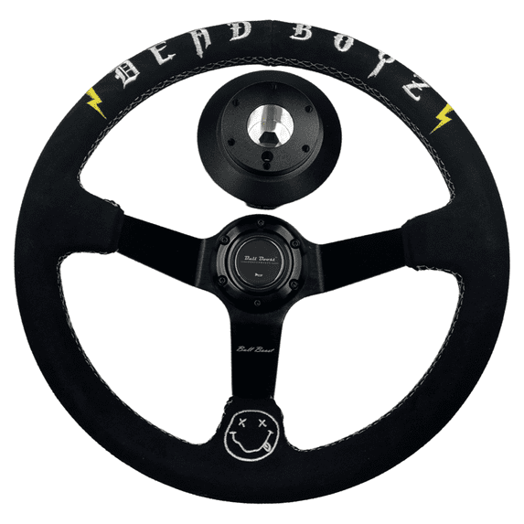 Deadboyz 350mm Steering Wheel + Short Hub Adapter Kit For Mustang Focus Fiesta Mazda