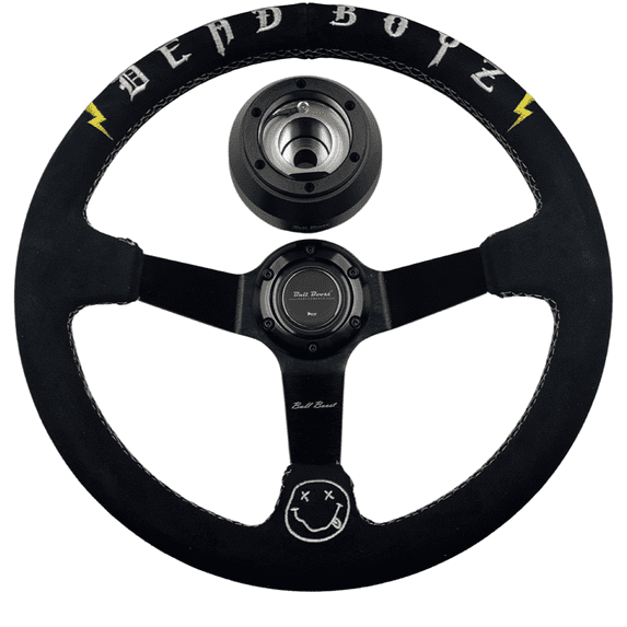 Deadboyz Suede Deep Dish Steering Wheel Short Hub Adapter Kit For 2022+ GR86 Subaru BRZ FRS tC xB xD