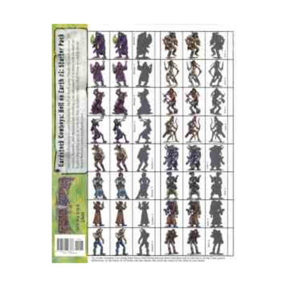 Pinnacle Cardstock Cowboys - Hell on Earth #1 - Starter Pack New