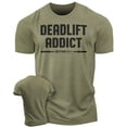 thumbnail image 1 of Deadlift Addict Workout T-Shirt for Men – Funny Gym Shirt, Men’s Athletic Tee, Weightlifting & Powerlifting Apparel, Fitness Workout Clothes, 1 of 6