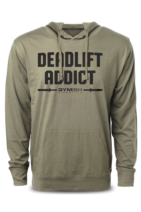 Deadlift Addict Workout Hoodies for Men – Funny Gym Shirt, Men’s Athletic Tee, Weightlifting & Powerlifting Apparel, Fitness Workout Clothes