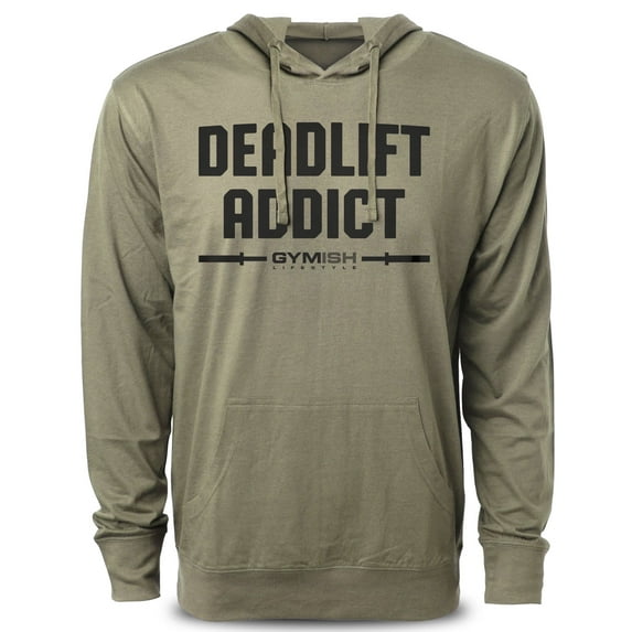 Deadlift Addict Workout Hoodies for Men – Funny Gym Shirt, Men’s Athletic Tee, Weightlifting & Powerlifting Apparel, Fitness Workout Clothes