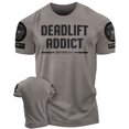 thumbnail image 1 of Deadlift Addict Workout T-Shirt for Men – Funny Gym Shirt, Men’s Athletic Tee, Weightlifting & Powerlifting Apparel, Fitness Workout Clothes, 1 of 6