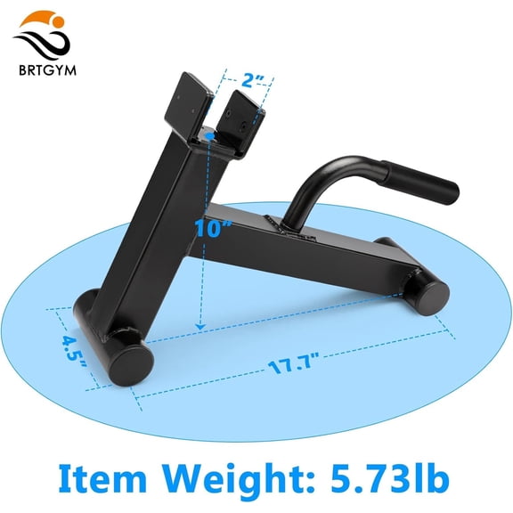 Deadlift Jack Barbell Stand, Carbon Steel Made, Easily Load and Unload 600lb Barbell Plates for Deadlift Exercise, Weight Training, Home Gym (Black Powder Coated)