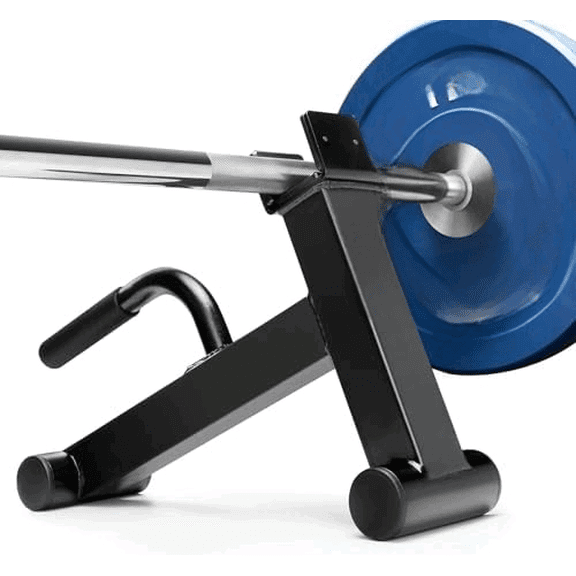 Deadlift Jack Barbell Stand,Carbon Steel Made,Easily Load and Unload 600lb Barbell Plates for Deadlift Exercise, Weight Training, Home Gym (Black Powder Coated)$$Sport & Recreation Other