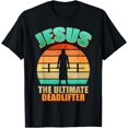thumbnail image 1 of Deadlift Jesus I Christian Weightlifting Funny Workout Gym T-Shirt, 1 of 3